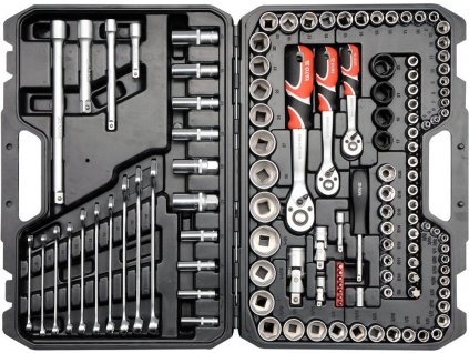 Gola sada 1/2", 3/8", 1/4" + příslušenství 120 ks