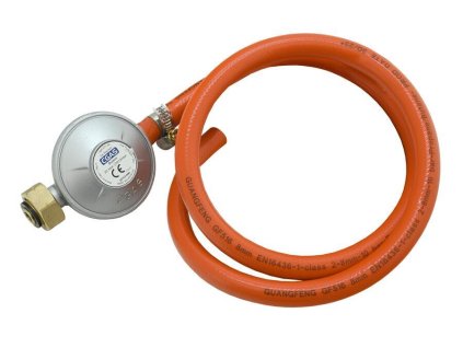 Plynový regulátor tlaku 30mbar EN16129 sada 0,9m hadice 6