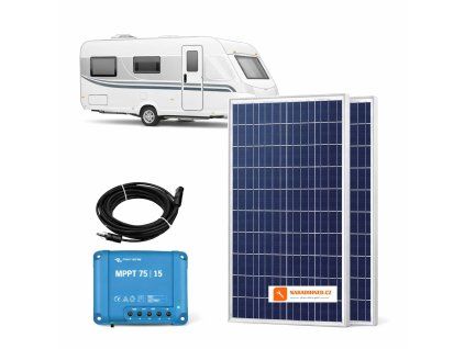 Solární sestava 190 Wp pro karavan – Victron Energy MPPT