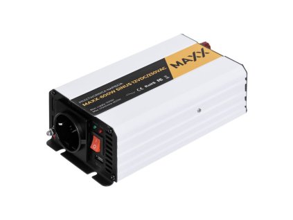 Měnič napětí MAXX 1000W Sinus 12VDC/230VAC [500W/1000W]_1