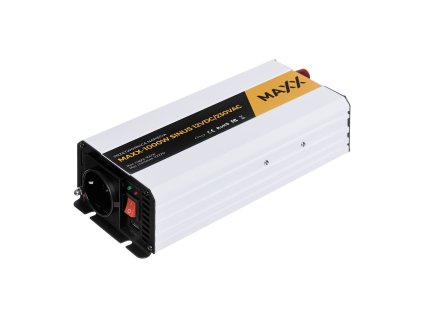 Měnič napětí MAXX 1000W Sinus 12VDC/230VAC [500W/1000W]
