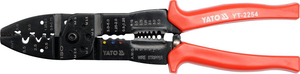 Yato Kleště odizolovací a konektorové 250mm
