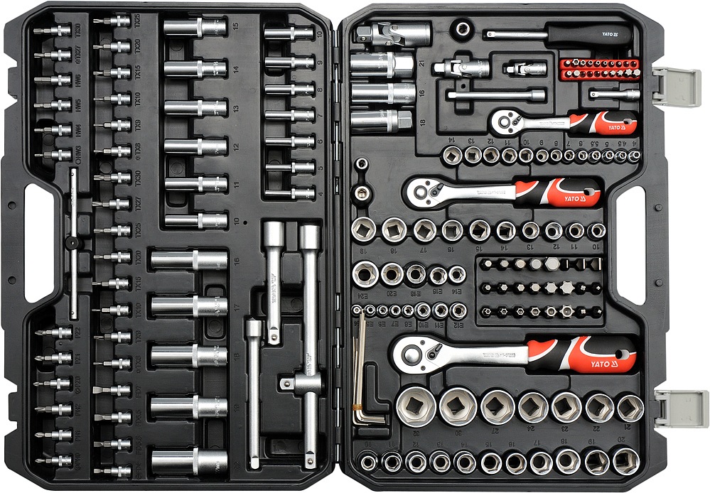 Yato Gola sada 1/2", 3/8", 1/4" 173 ks