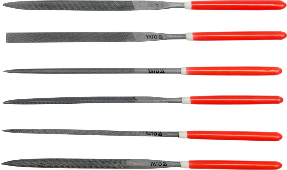 Yato Sada pilníků jehlových 3 x 140 mm 6 ks
