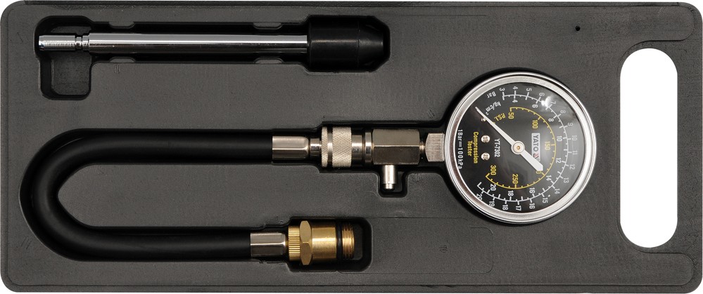 Fotografie Měřící přístroj kompresního tlaku (sada)