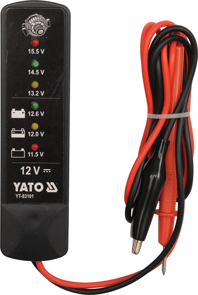 Yato Tester autobaterií LED