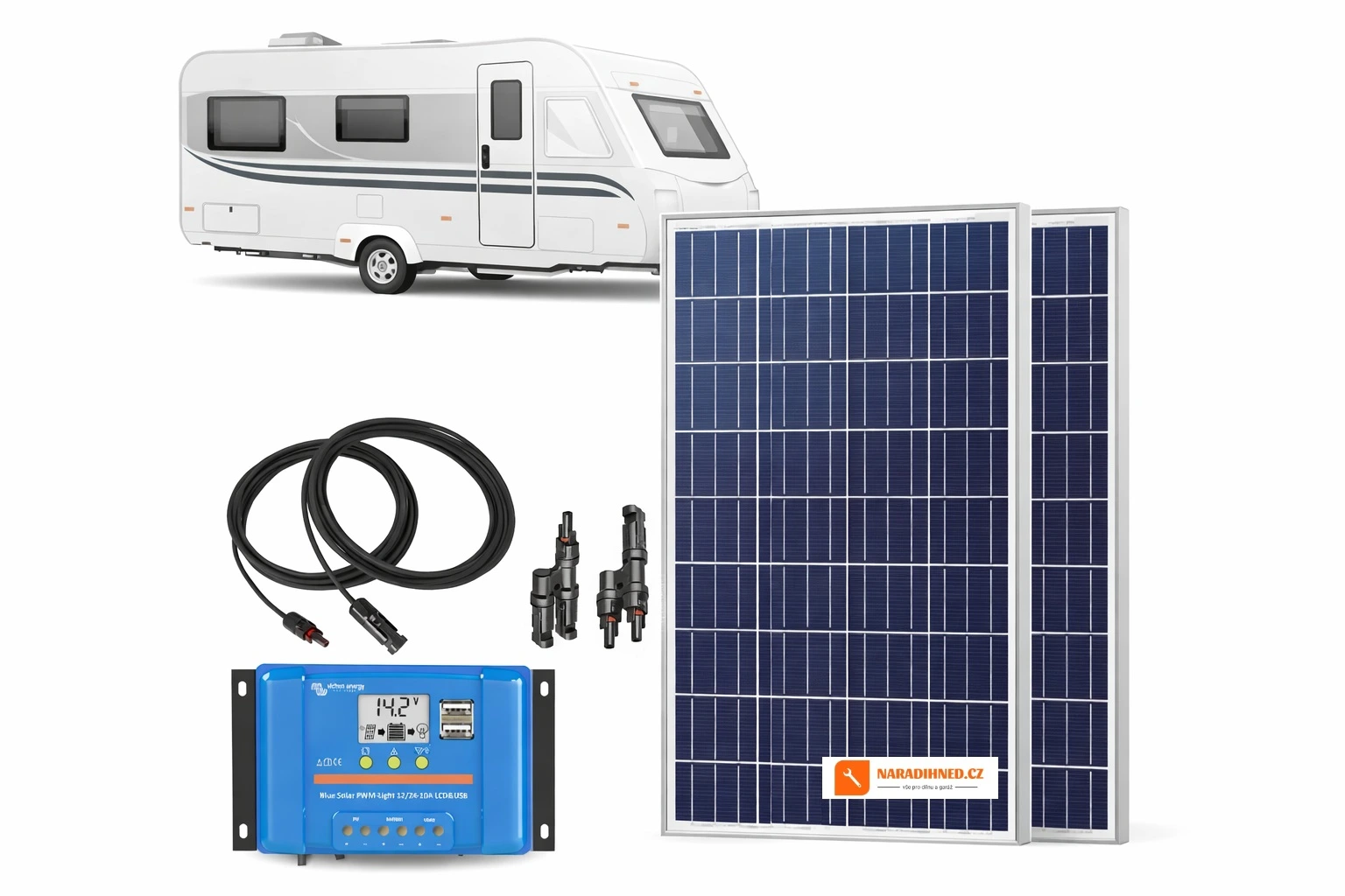 260Wp sestava Victron Energy caravan (PWM)