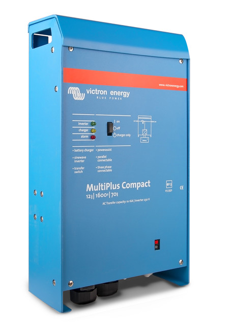 Fotografie Victron Energy B. V. Měnič/nabíječ Victron Energy MultiPlus C 12V/1600VA/70A-16A