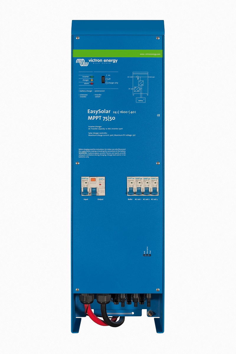 Fotografie Victron Energy B. V. Hybridní solární jednotka EasySolar 1600VA/24V s AC jističi