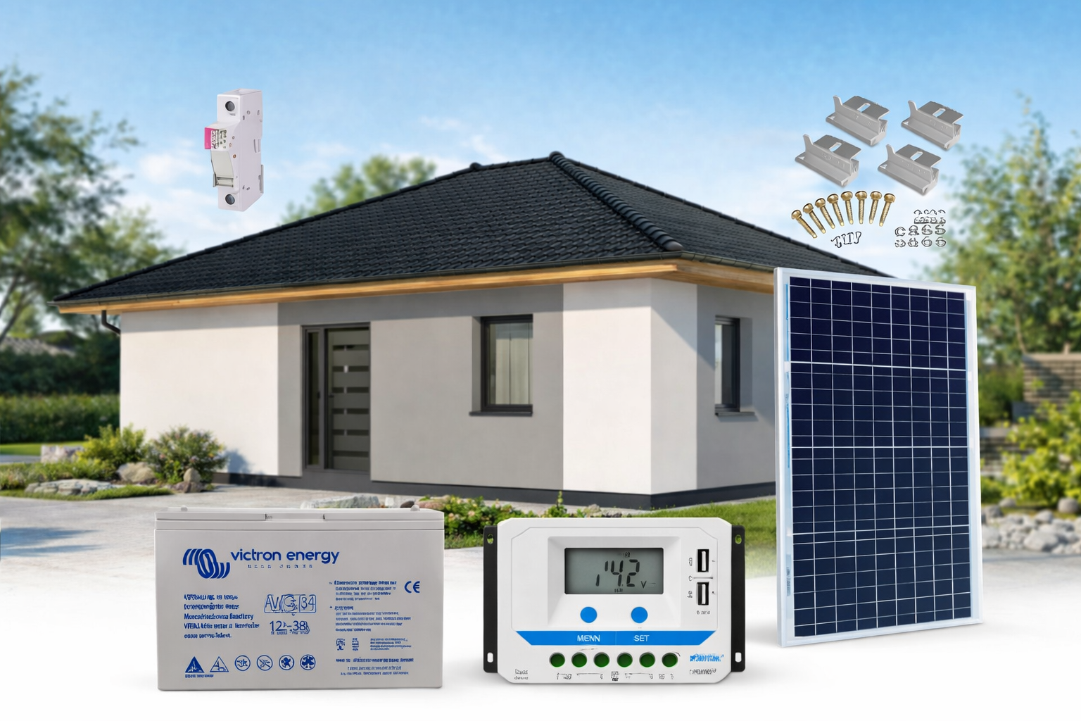 Solární systém 45Wp/12V