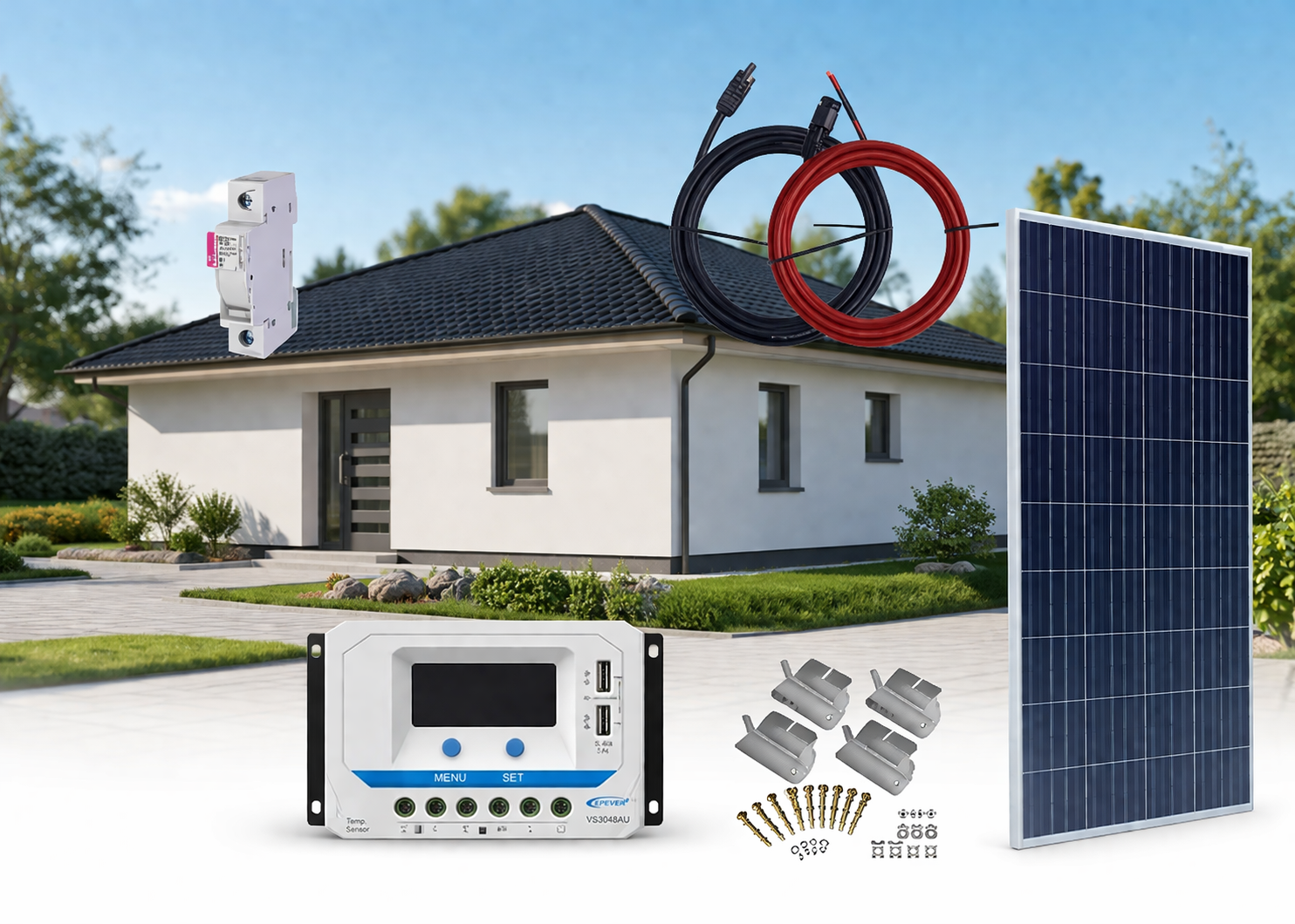 Solární systém 175Wp/12V bez baterie