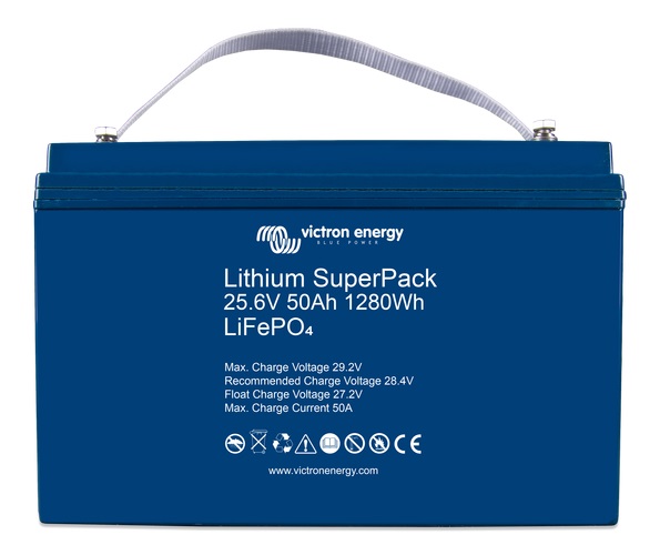 Fotografie Victron Energy B. V. Victron Energy LiFePO baterie 25,6V/50Ah Lithium SuperPack