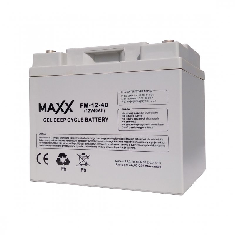 MAXX Gelová baterie 12-FM-40 40Ah 12V
