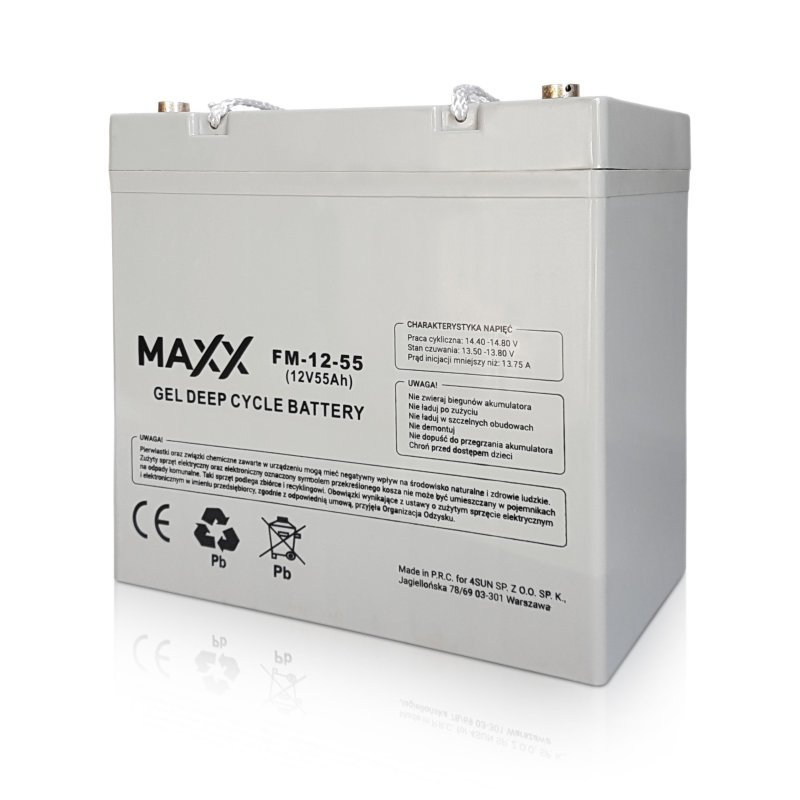 MAXX Gelová baterie 12-FM-55 55Ah 12V