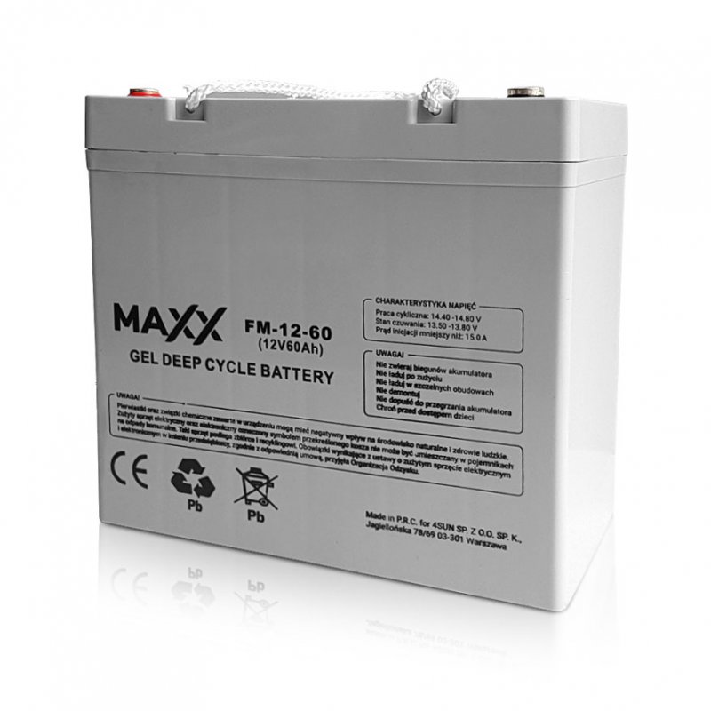 MAXX Gelová baterie 12-FM-60 60Ah 12V