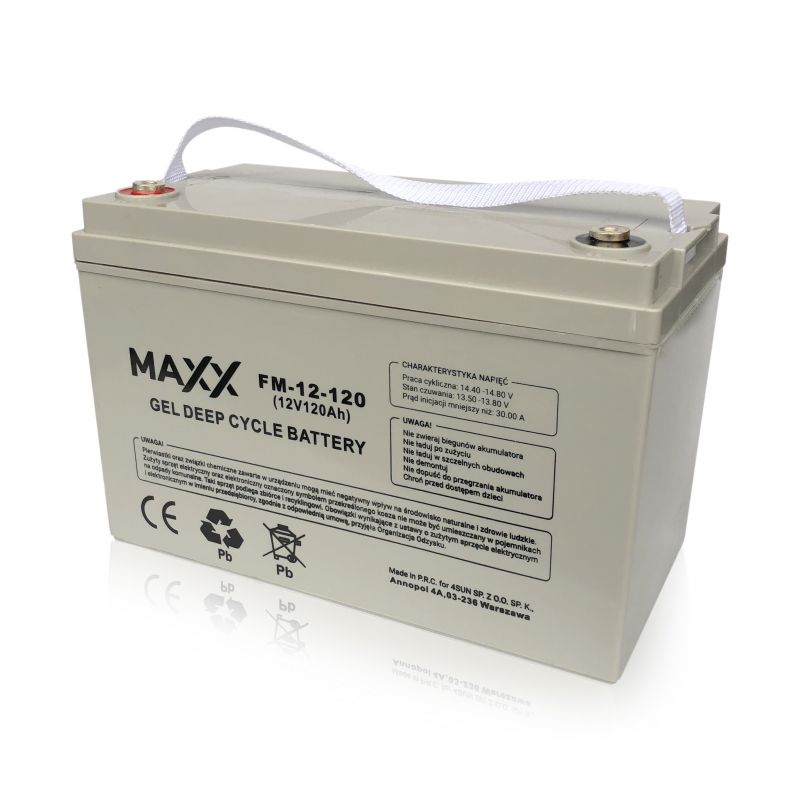 MAXX Gelová baterie 12-FM-S-120 120Ah 12V