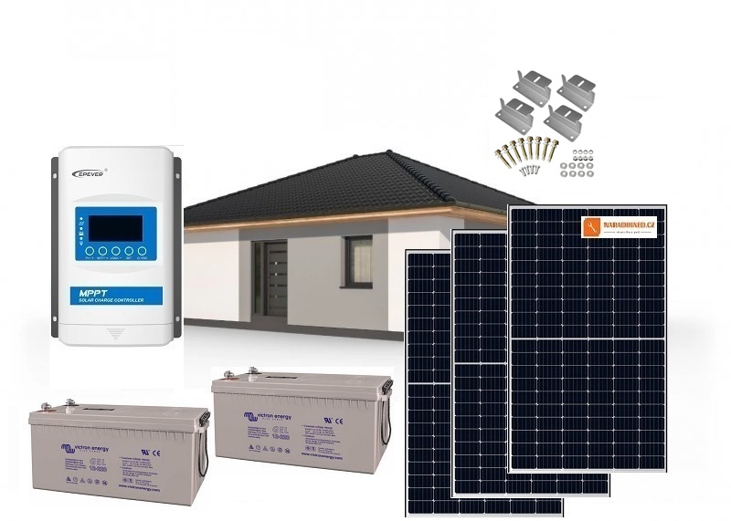 Victron Energy B. V. Solární systém 1155Wp s baterií - série