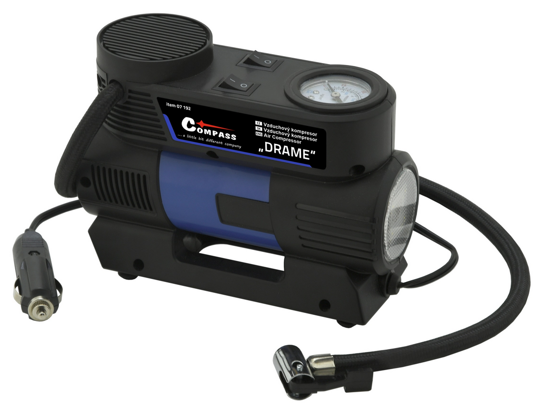 Compass Kompresor 12V DRAME se světlem