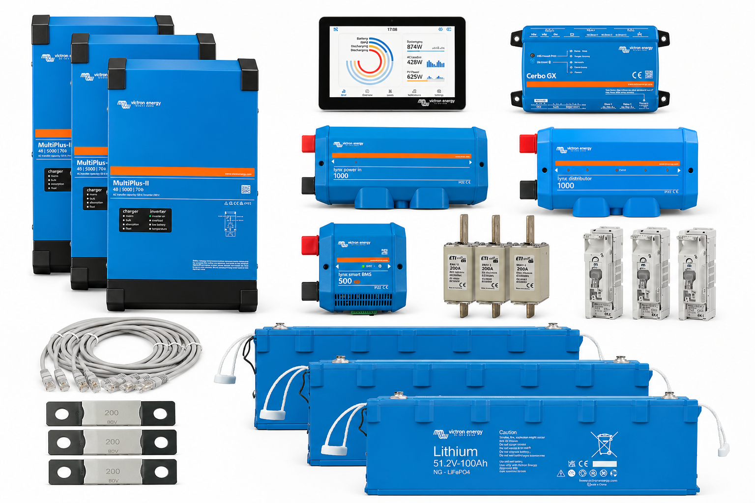 Victron Energy UPS 3F, 48V/5000VA, 15.36 kWh