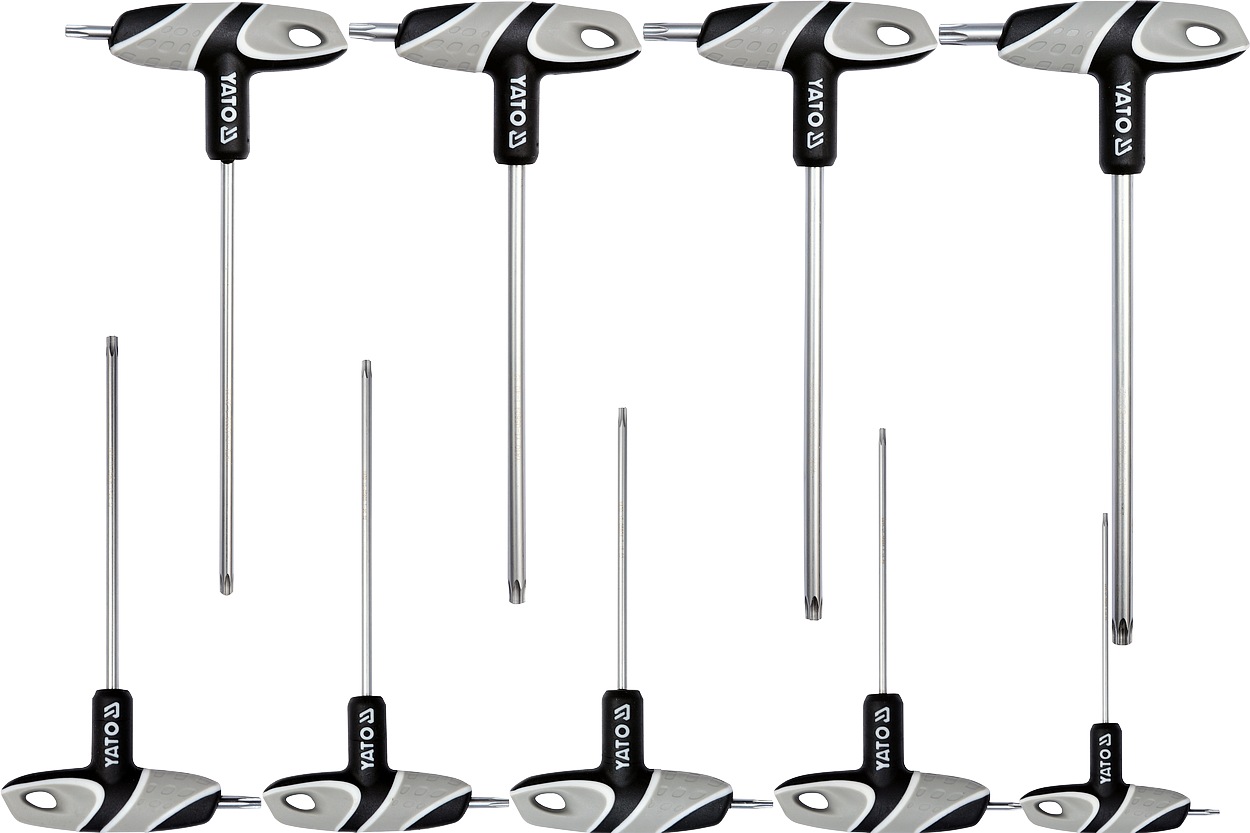 Yato Sada šroubováky T TORX s otvorem 9 ks T10 - T50