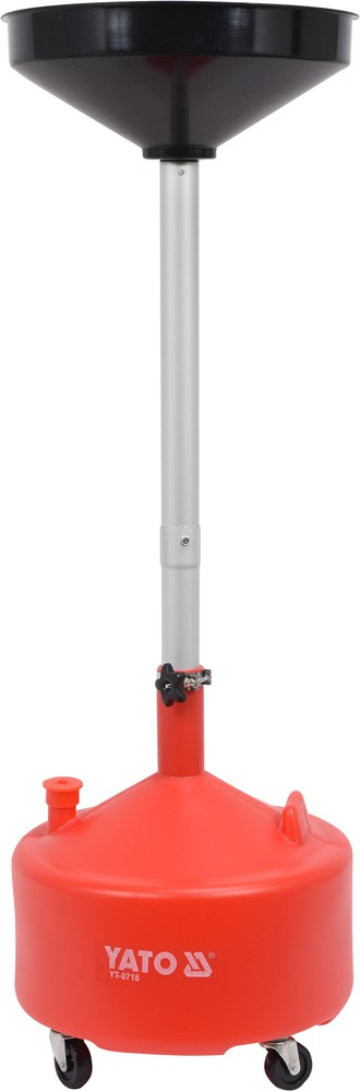 Yato Miska na odčerpání oleje 20l 420 mm nastavitelná výška 75-155 cm