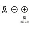 Šroubováky jemné sada 6ks, 1.4,2,2.4, PH00, PH0, PH1