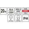 Prodlužovák elektrický 20 m