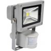 Reflektor s vysoce svítivou COB LED, 10W, 700lm, IP44, pohyb. senzor