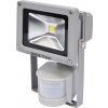 Reflektor s vysoce svítivou COB LED, 10W, 700lm, IP44, pohyb. senzor