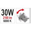 Reflektor s vysoce svítivou COB LED, 30W, 2100lm, IP65