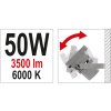 Reflektor s vysoce svítivou COB LED, 50W, 3500lm, IP65