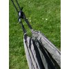 Houpací síť NYLON 275x137cm zeleno-hnědá