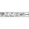 Gola sada 1/2" 108 ks STHOR