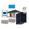 Solární systém 1155Wp s baterií a měničem do serie