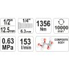 Utahovák pneumatický 1/2" 1356 Nm