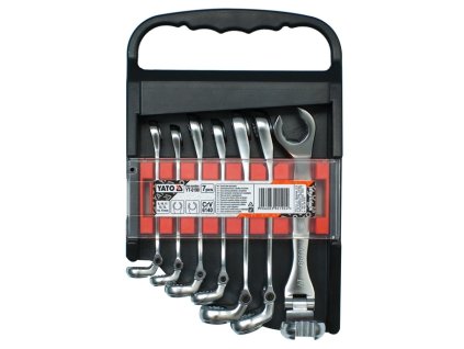 8054 sada klicu prstencovych 7ks 8 17 mm polootevrene s kloubem