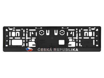23912 podlozka pod spz 3d cr vlajka