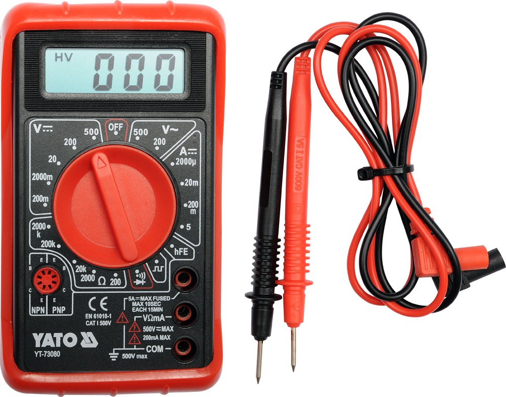 Multimeter digitálny univerzálny merač YATO