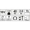 17243 3 vrtacka s priklepem aku mabuchi 18v li ion 440 1650 ot min kufr