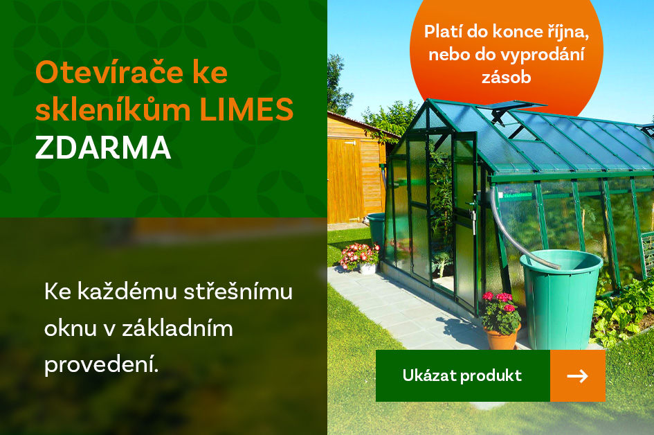 Otevírače ke skleníkům Limes ZDARMA