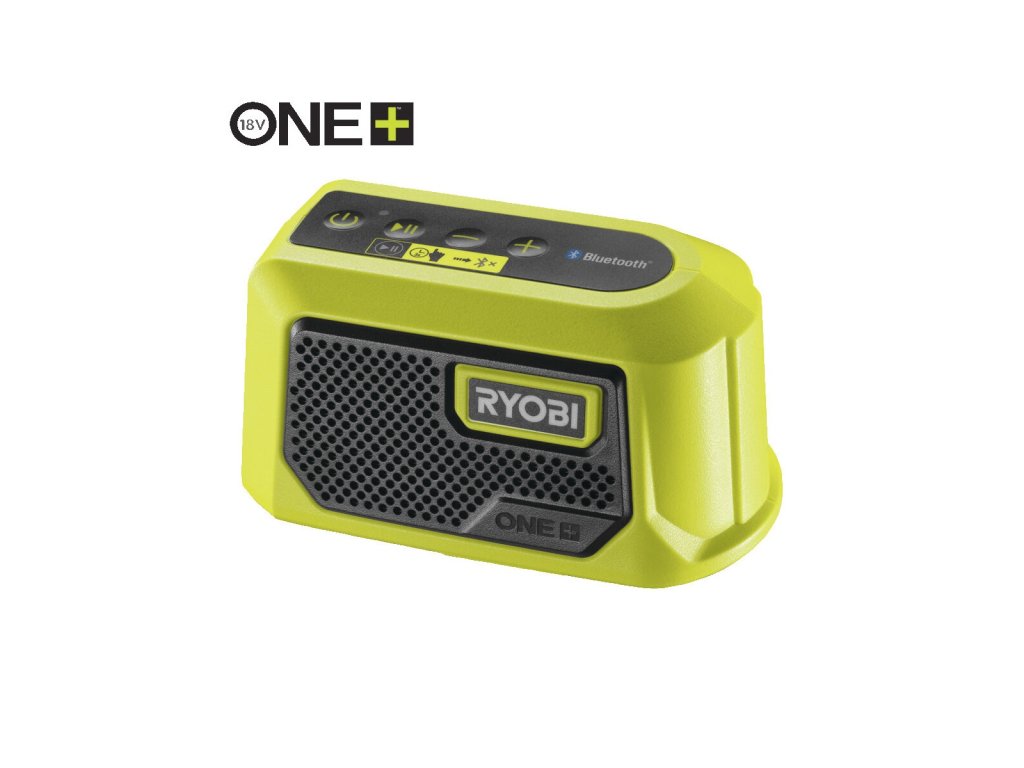 Ryobi RBTM18-0 - aku 18 V mini Bluetooth reproduktor ONE+ (bez baterie a nabíječky)