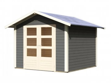 dřevěný domek KARIBU TALKAU 6 (83339) tm. šedý LG1779