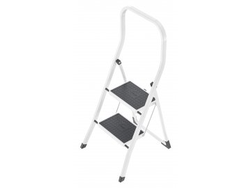 Hailo K45 StandardLine - bílé, 2-stupňové - ocelové schůdky
