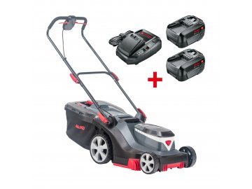 113843 battery lawnmower 38 2 li comfort set 2 batteries and charger webshop