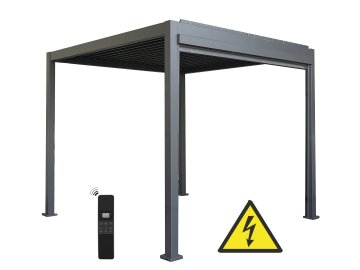 hliníková bioklimatická pergola LANITPLAST PREMIUM PLUS 5x3 m ELEKTRICKÁ LG4093