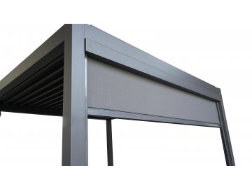 boční síťová roleta 4 m k bioklimatické pergole LANITPLAST PREMIUM / PLUS  LG4118