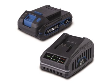 Scheppach SBSK2.0 - 20 V set nabíječky 2,4 A a lithium-iontové baterie 2 Ah