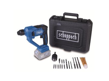 Scheppach C-RHD130-X - aku 20 V IXES vrtací kladivo SDS Plus 3v1 s příklepem, kufrem a příslušenstvím (bez baterie a nabíječky)