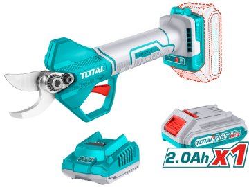 Total TSSLI202581 - AKU zahradnické nůžky 20V Li-ion včetně baterie a nabíječky