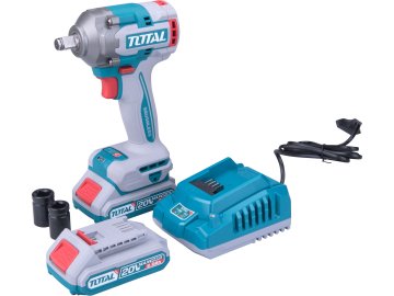 Utahovák rázový AKU 1/2", brushless, 400Nm, 20 V Li-ion (2x), industrial